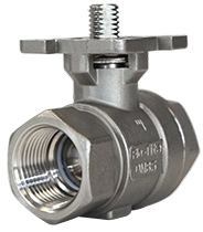 316SS actuator ready ball valve