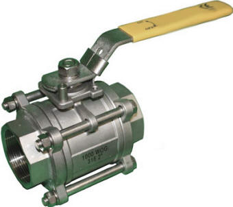 Inexpensive 3-piece 316SS industrial UL certified  ball valve