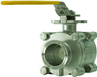 Sanitary ball valves satisfying FDA and UPS Class IV standards