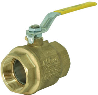 RB brass 2-piece NSF certified ball valve