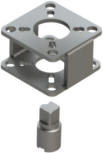 actuator mounting bracket with coupling