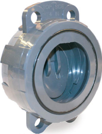 PVC wafer check valve for large pipelines